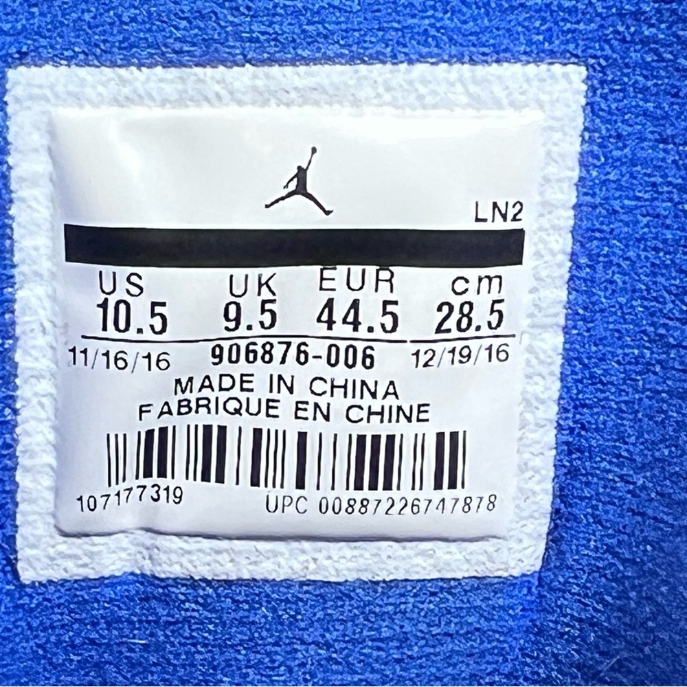 AIR JORDAN JUMPMAN PRO MID 'BLACK VARSITY ROYAL - Picture 8 of 9